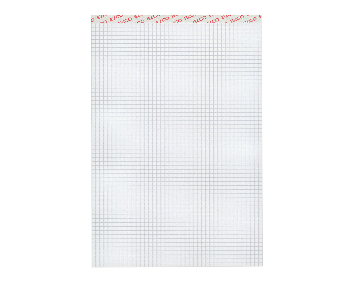 Elco Notizblock A4, kariert, geheftet, 100 Blätter, perforiert, 80 g/m² – weiss