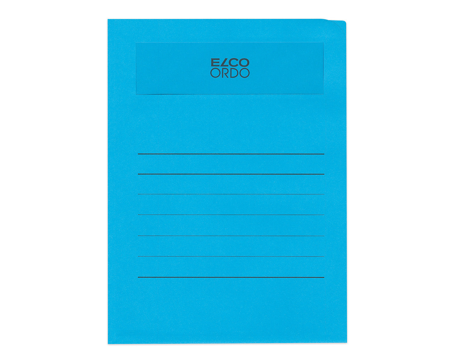 Elco Sichtmappe A4 – 50 Hüllen, Intensivblau, Papier, Fronttasche