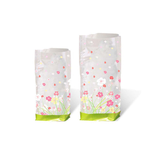 URSUS Cellophantüten Blumen, transparent – 115 × 190 mm – 10 Stk.