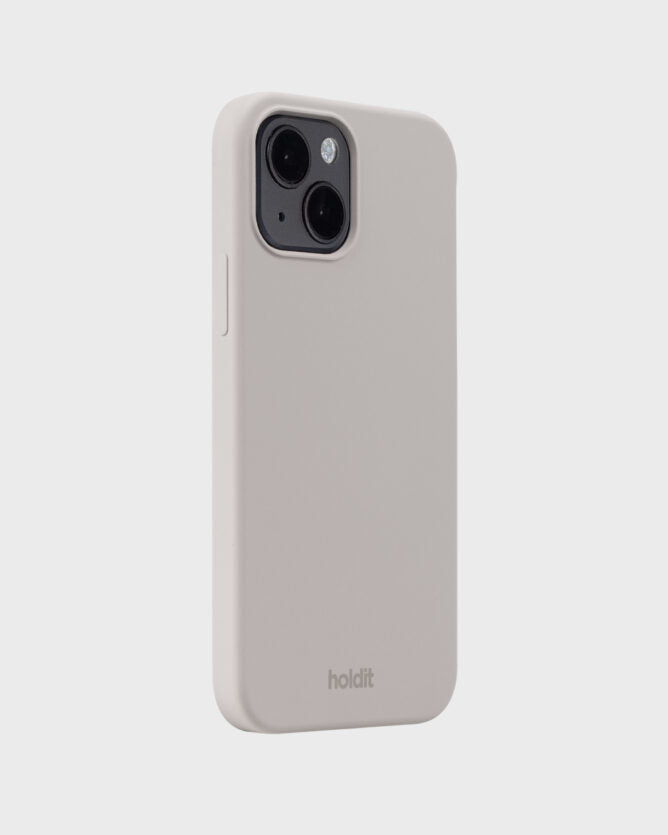 HoldIt Backcover – für Apple iPhone 14, Silikon, Taupe