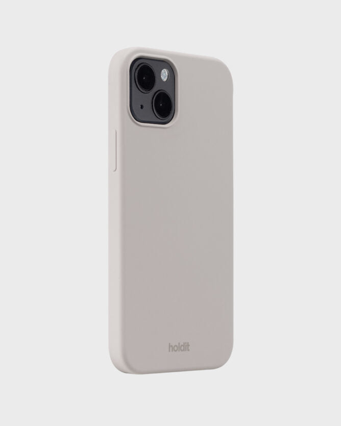 HoldIt Backcover – für Apple iPhone 14 Plus, Silikon, Taupe