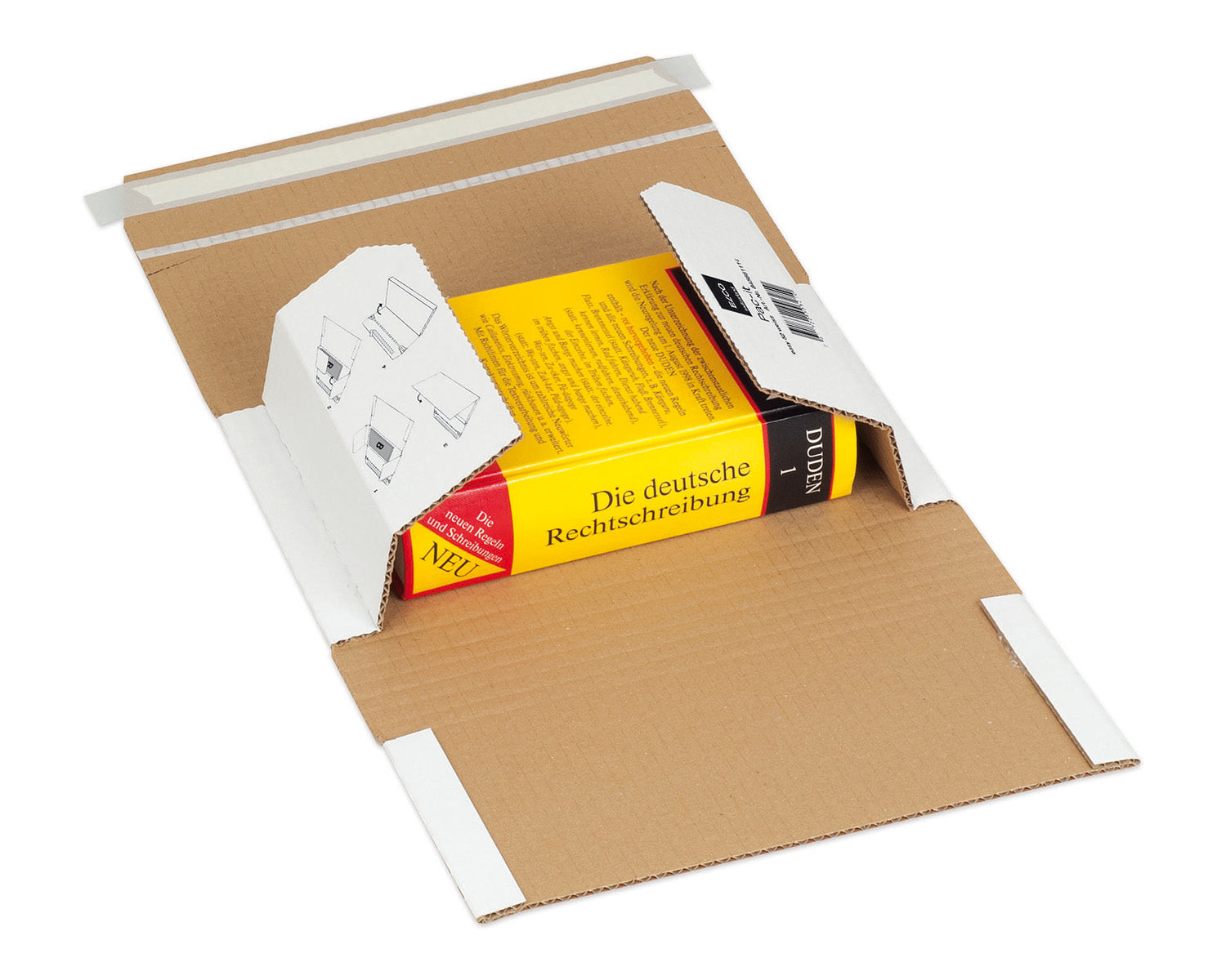 Elco Versandverpackung, weiss, mit Beschriftungsfeldern – 280 × 170 × 71 mm – 2 Stk.