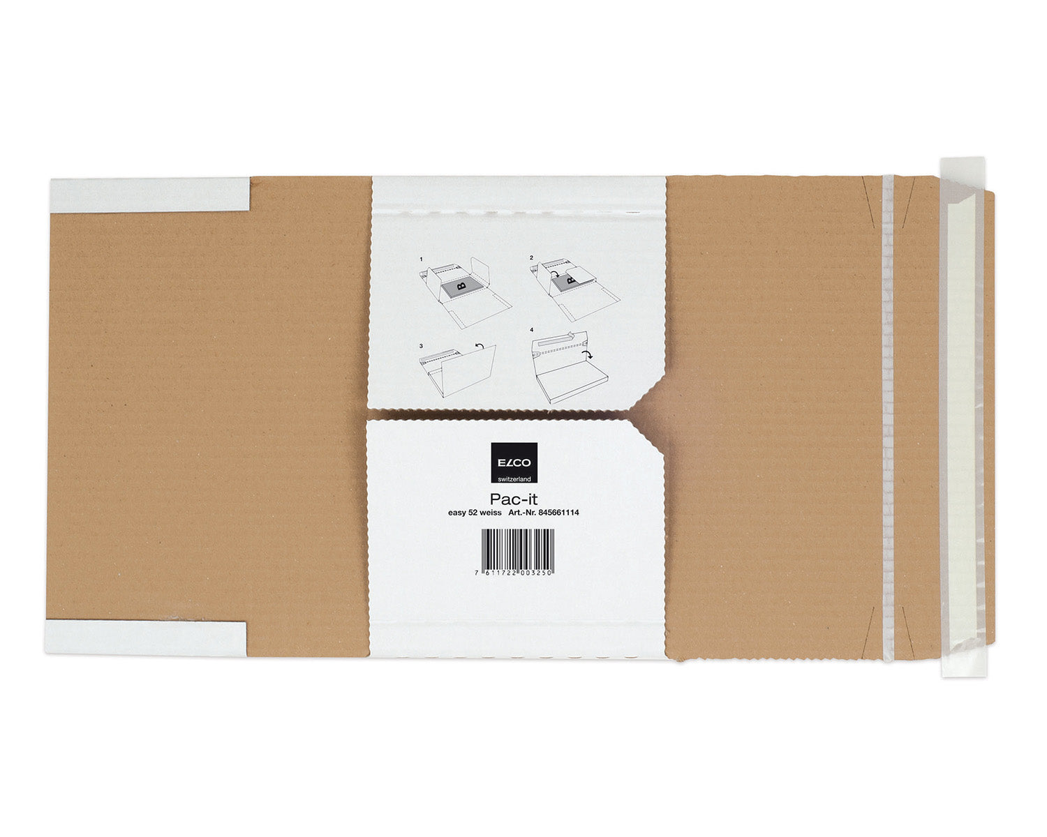 Elco pac-it EASY Versandverpackung, weiss – 280 × 170 × 71 mm