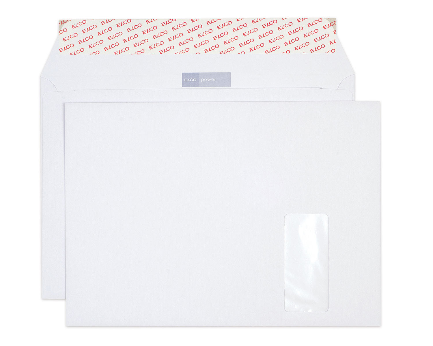 Elco Couvert C4, Fenster rechts, Haftklebung, weiss, 120 g/m² – 250 Stk.