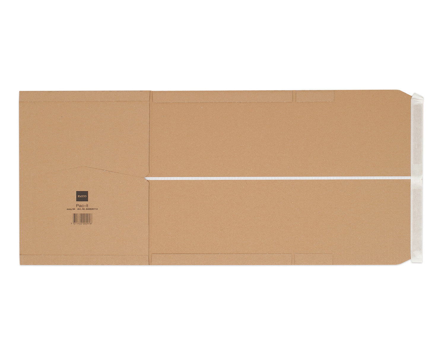 Elco pac-it EASY Versandverpackung, braun – 372 × 284 × 80 mm