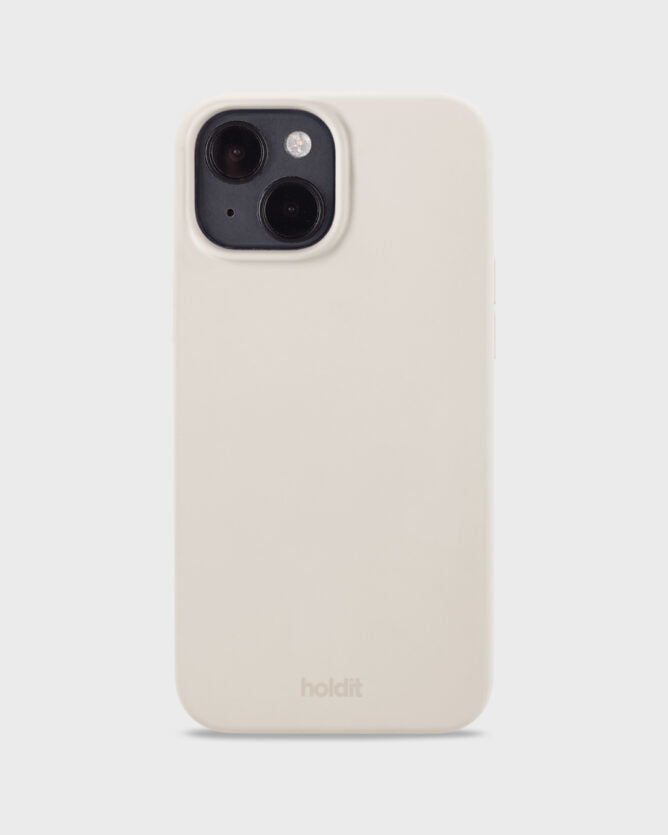 Holdit Backcover – für Apple iPhone 14, Silikon, Beige