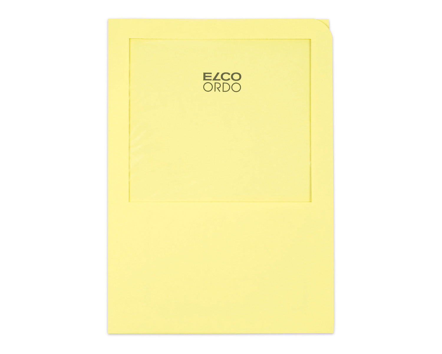 Elco Sichtmappe A4 – Gelb, Papier, Sichtfenster, 100er-Pack