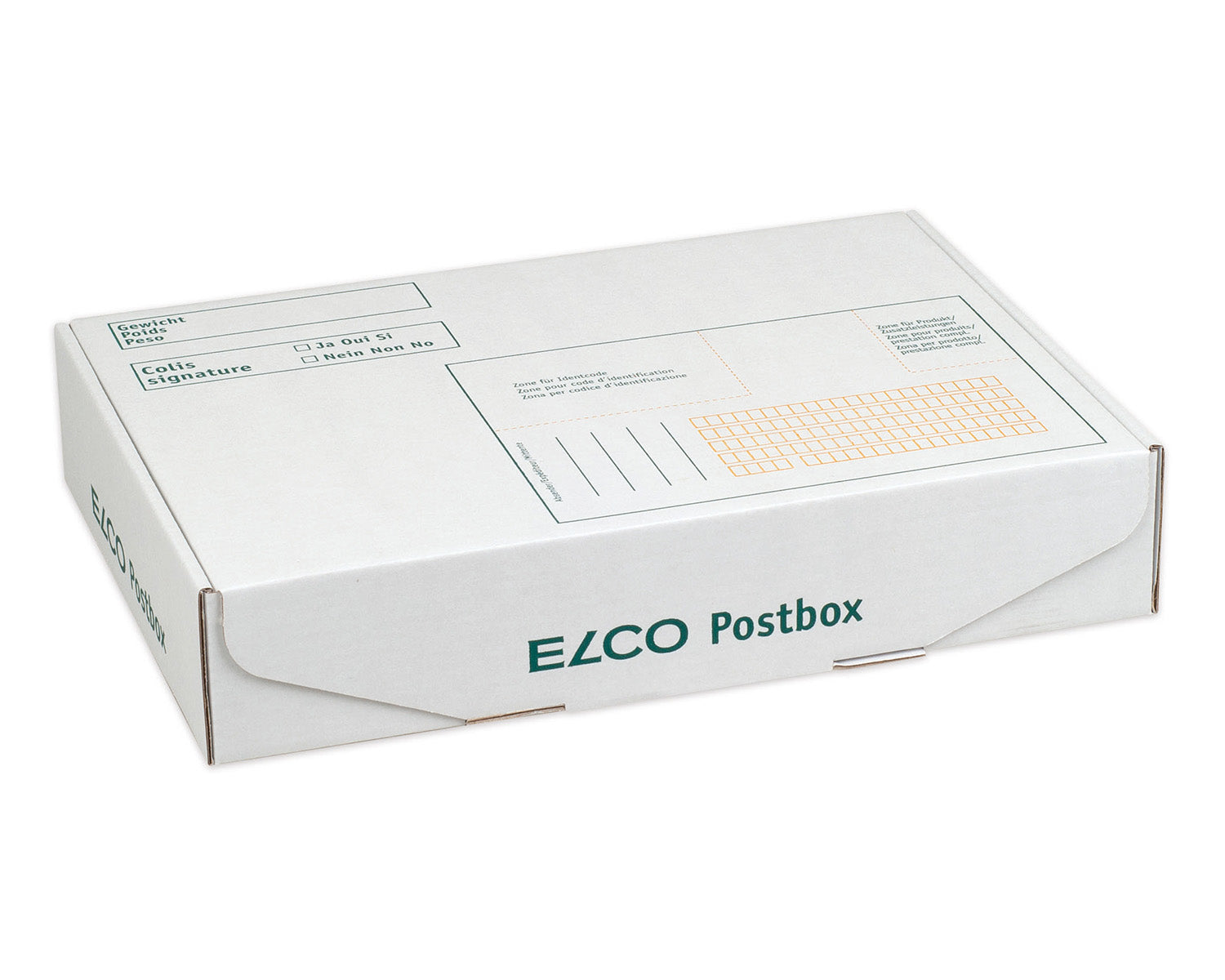 Elco Faltschachtel, Weiss – 250 × 175 × 50 mm – 5 Stk.