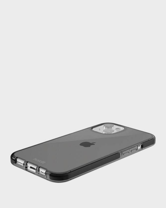 Holdit – Backcover – für Apple iPhone 14 Plus – transparent/schwarz – TPU – stossdämpfend