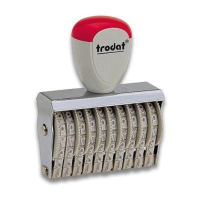 Trodat Classic 15312 – Ziffernstempel, 12-stellig, Schrifthöhe 4 mm – schwarz