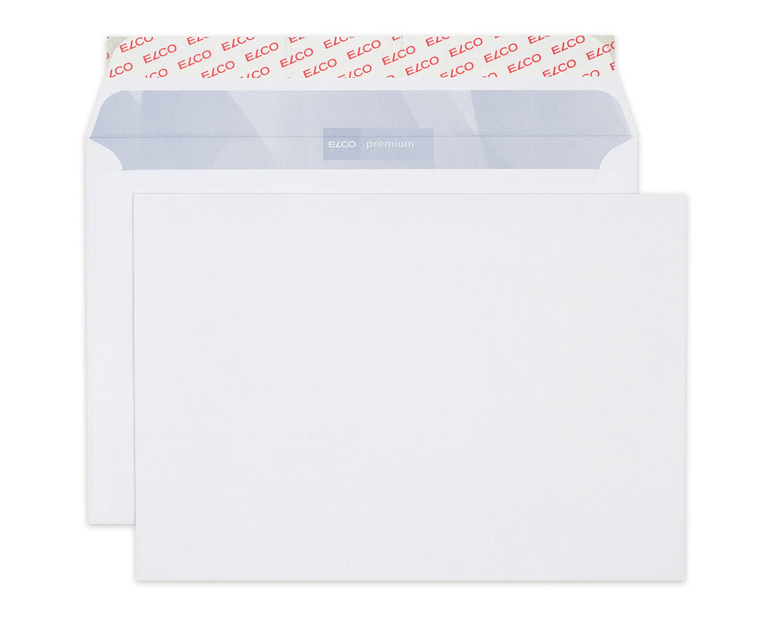 Elco Couvert B5, ohne Fenster, selbstklebend, hochweiss, 100 g/m², mit Innendruck – 10 Stk.