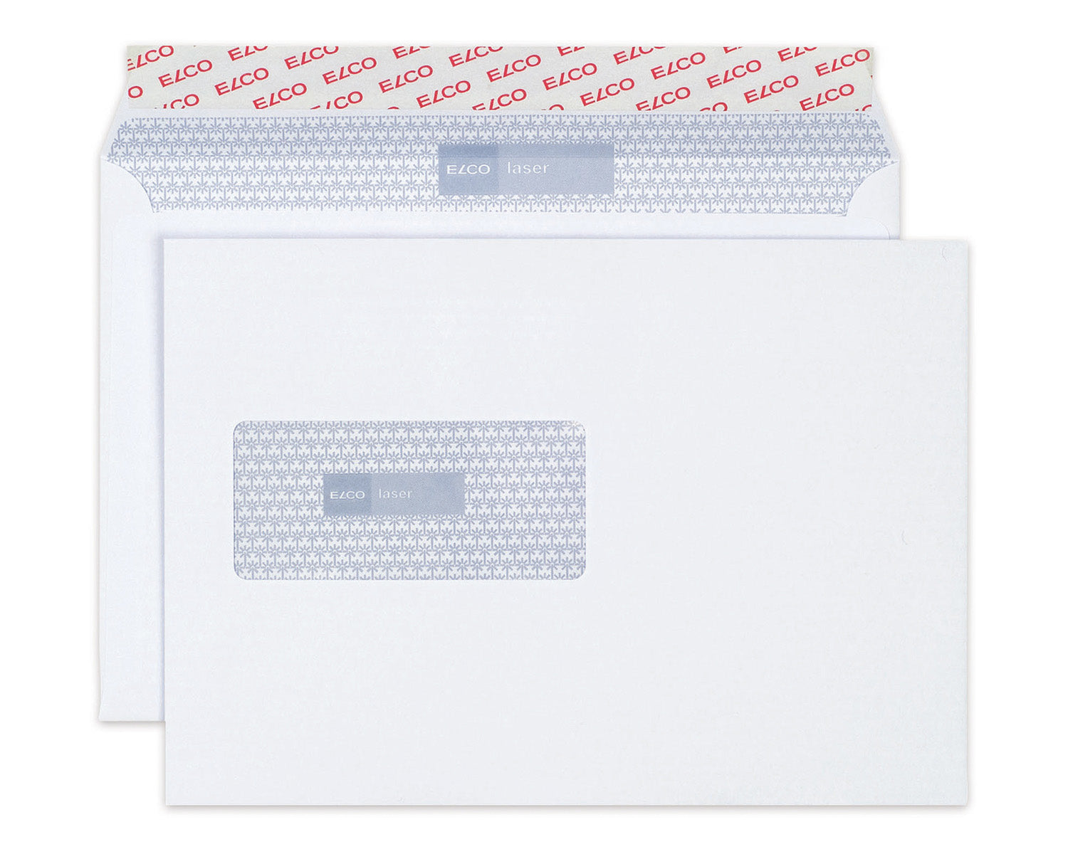 Elco Couvert C5, Fenster links, Haftklebung, hochweiss, 100 g/m², mit Innendruck – 100 Stk.
