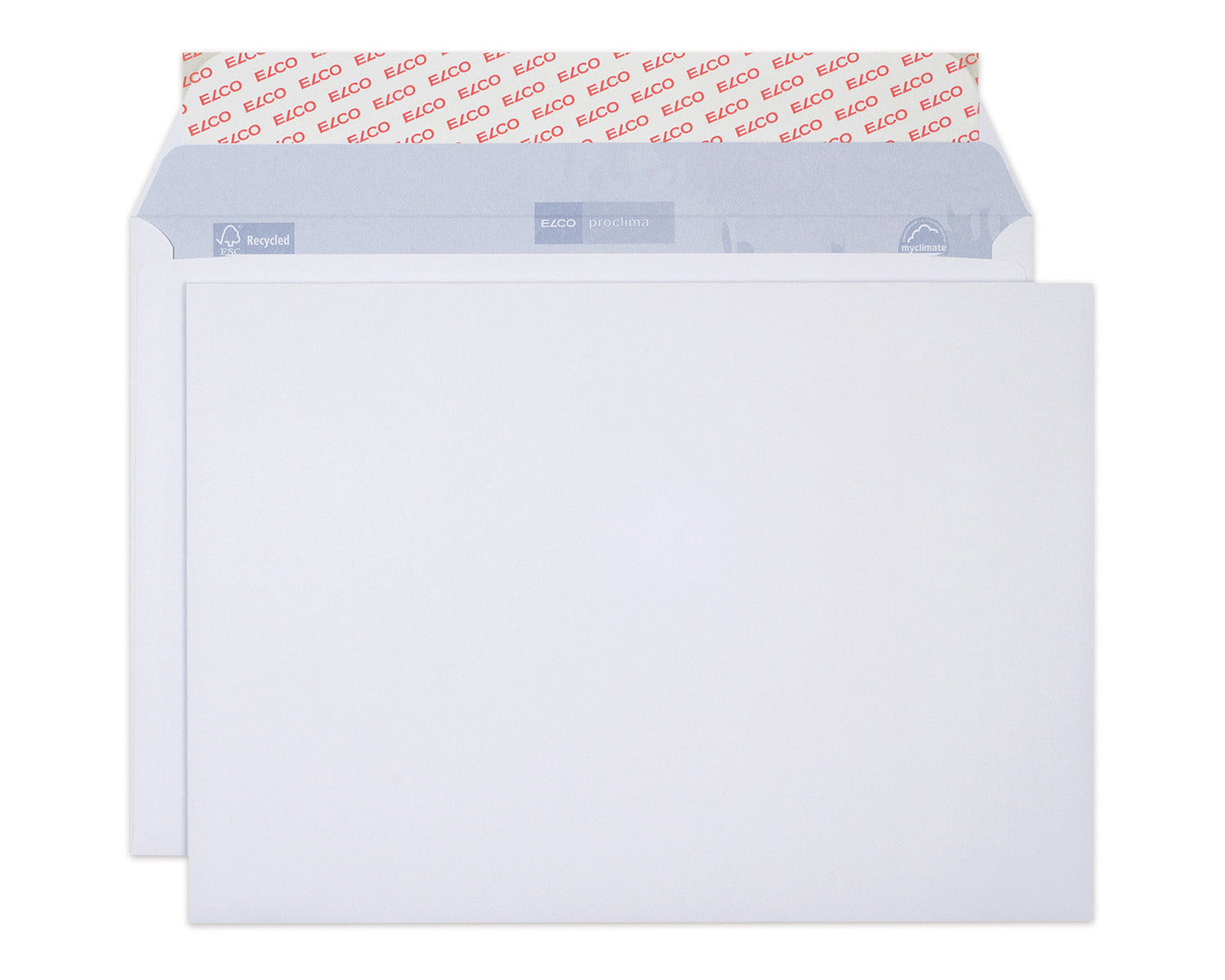 Elco Couvert C6 (162 × 114 mm), Haftklebend (Optifix), Weiss, 100 g/m², Papier, Gerade Klappe – 50 Stk.