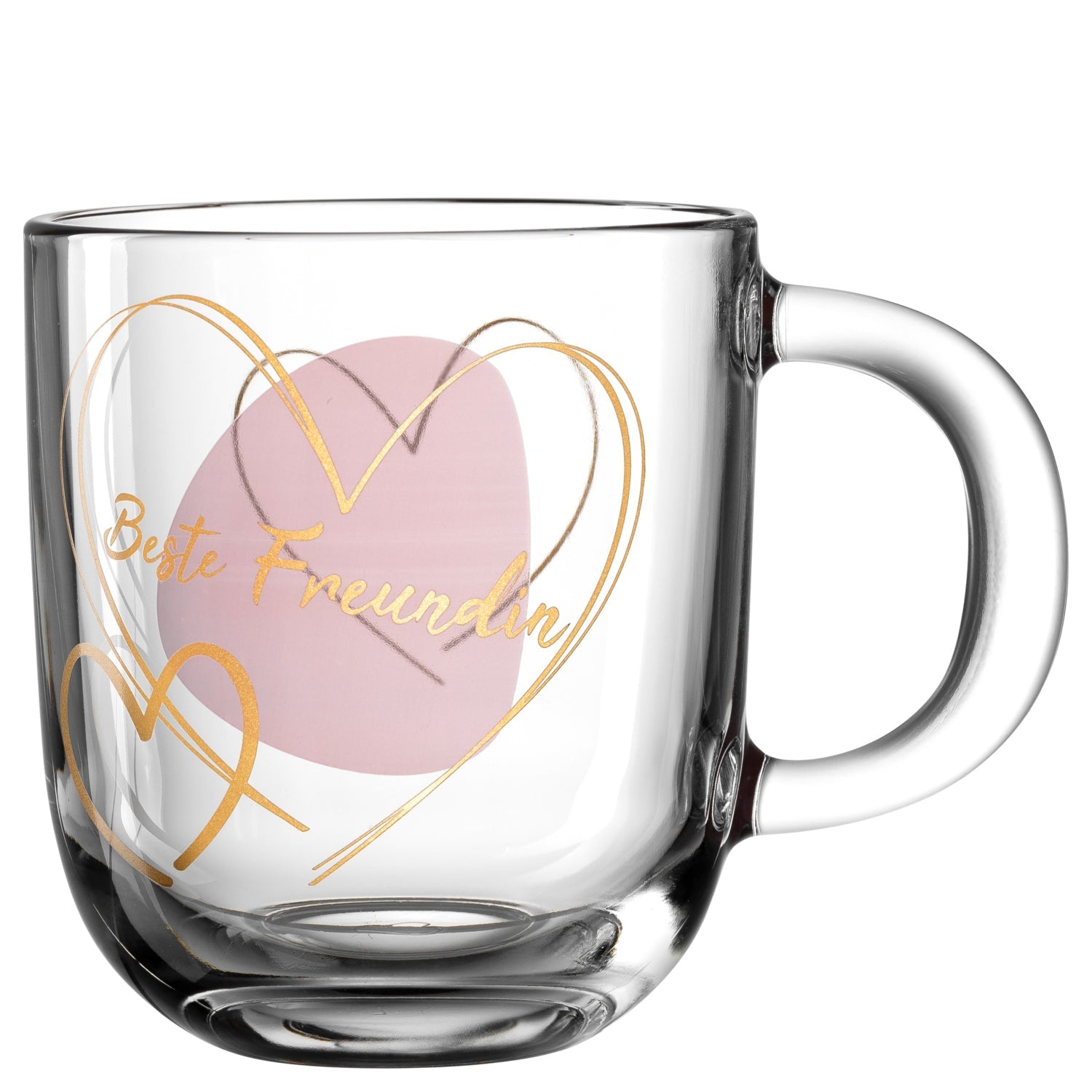 LEONARDO Kaffeetasse Emozione – 400 ml, Ø 8,7 cm (H 15 cm), Kalk-Natron-Glas, Transparent, mikrowellengeeignet