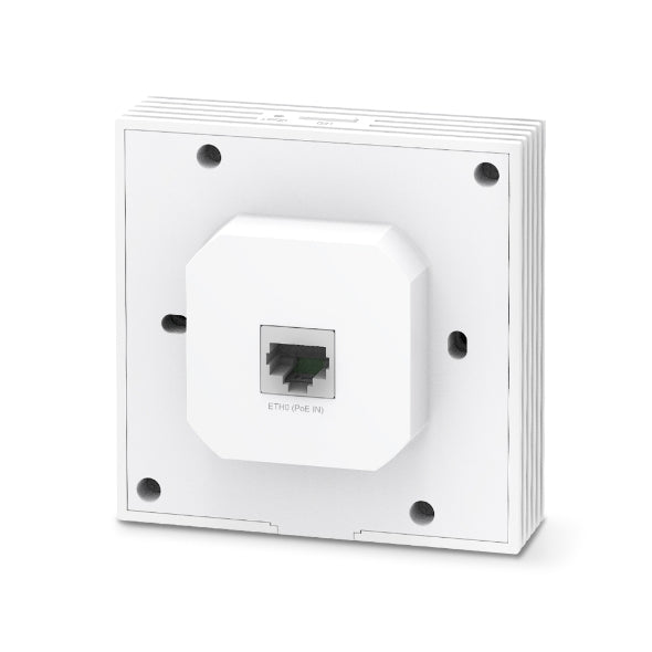 TP-Link EAP650-Wall – Access Point – Wi-Fi 6 (2,4/5 GHz), 3,0 Gbit/s, 2×GbE, PoE+, Wandmontage