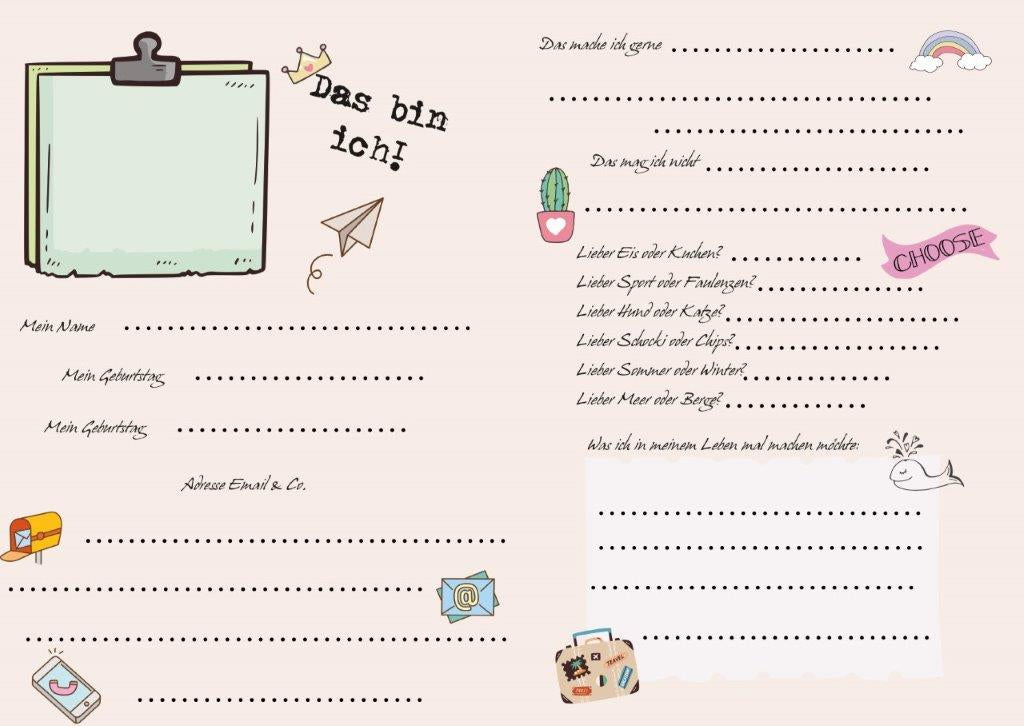 Pagna Save me Best Friends Freundebuch – 150 × 220 mm – 60 Seiten – Deutsch, Gebunden, Fuchs