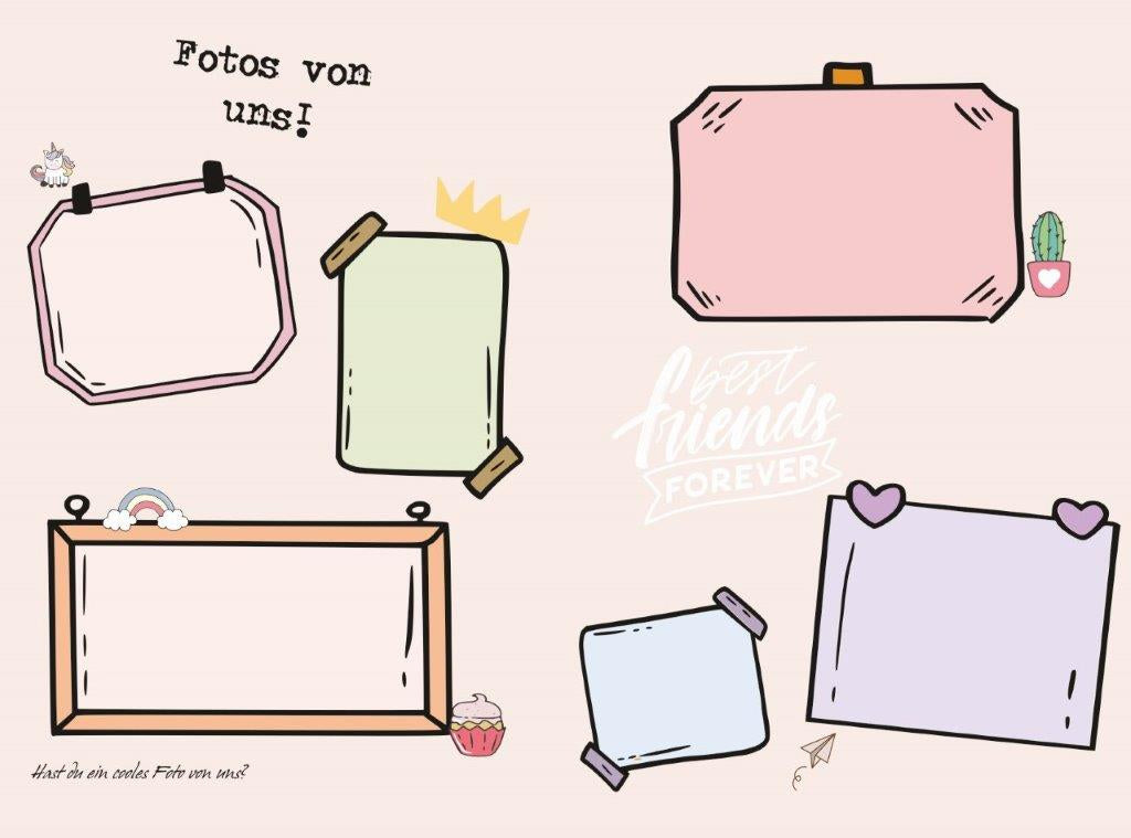 Pagna Save me Best Friends Freundebuch – 150 × 220 mm – 60 Seiten – Deutsch, Gebunden, Eule