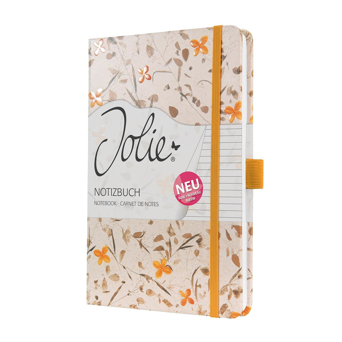 Sigel Notizbuch A5, liniert, Fadenheftung, Karton, 174 Seiten, perforiert, 80 g/m² – mehrfarbig