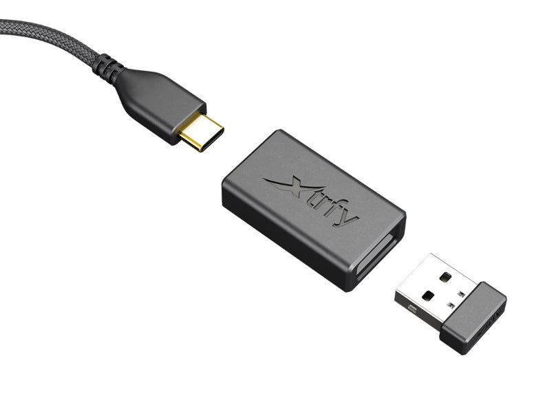 CHERRY XTRFY MZ1W – Gaming-Maus – Kabelgebunden (USB‑A), RGB-Beleuchtung, 1000 Hz, Schwarz