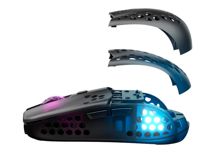 CHERRY XTRFY MZ1W – Gaming-Maus – Kabelgebunden (USB‑A), RGB-Beleuchtung, 1000 Hz, Schwarz