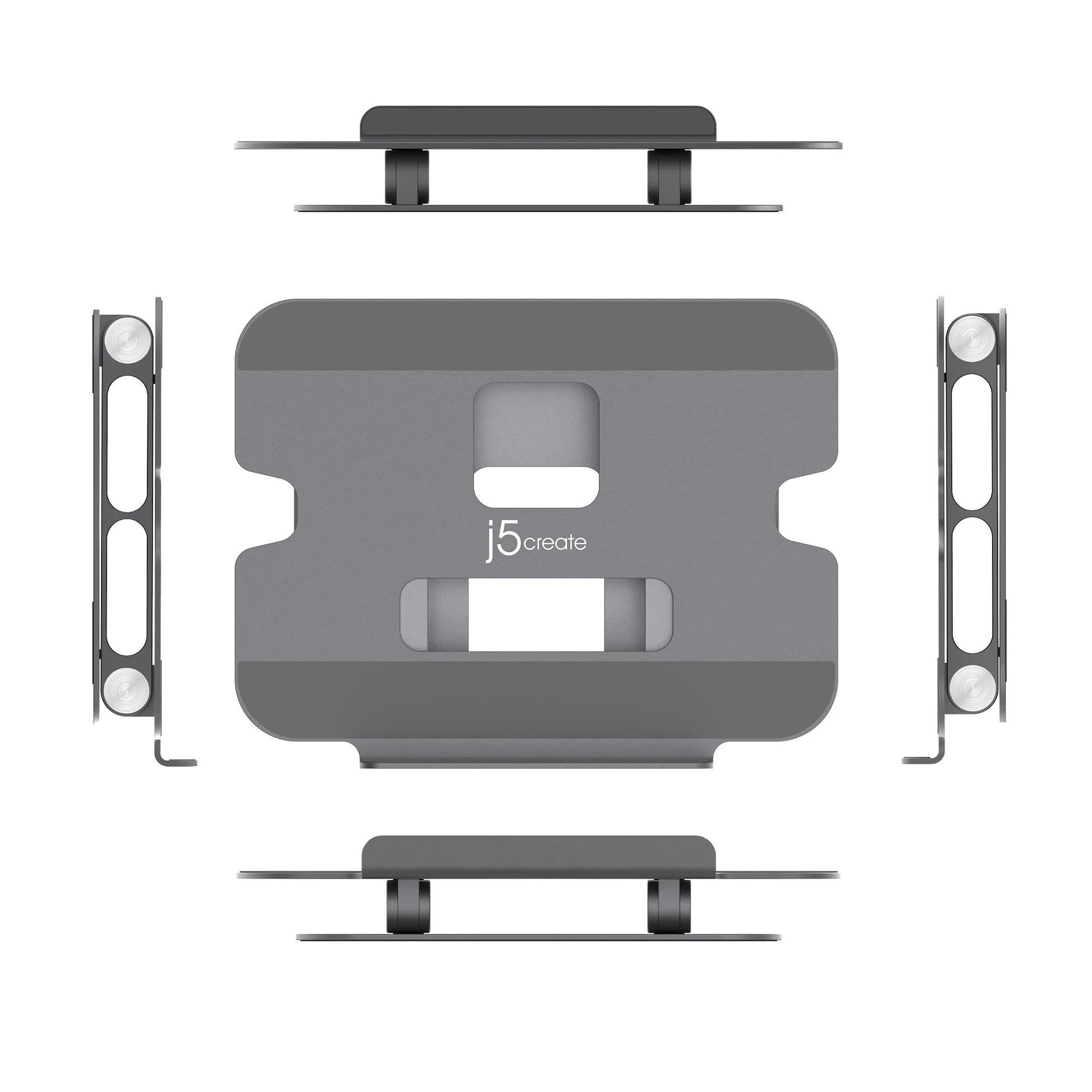 j5create Laptop-Ständer – bis 16", bis 4 kg – Schwarz/Grau