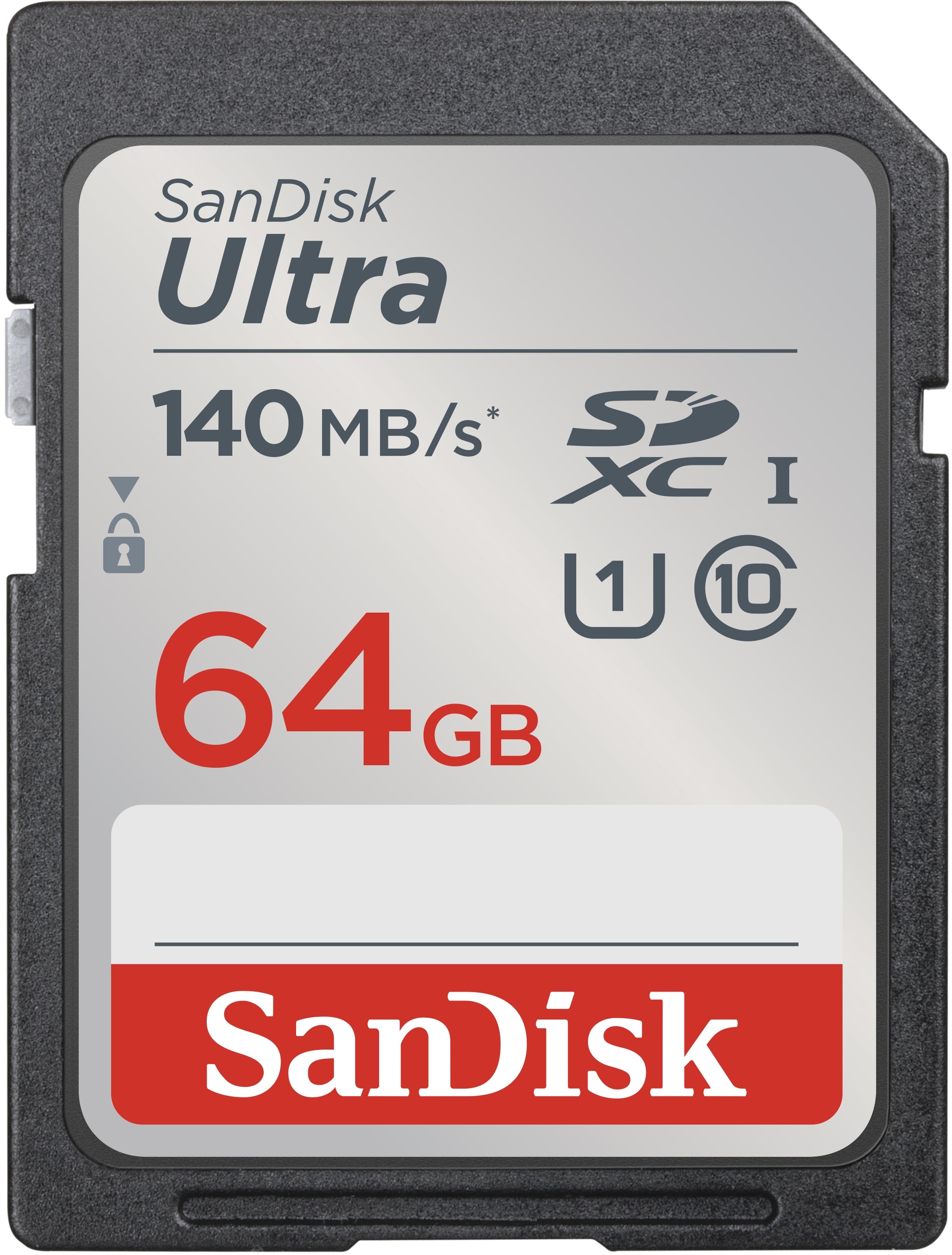SanDisk Ultra Speichergerät – 64 GB, SDXC, 140 MB/s
