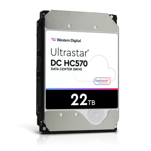 Western Digital Ultrastar DC HC570 – 22 TB 3,5" SAS HDD – 7200 U/min, 512 MB Cache