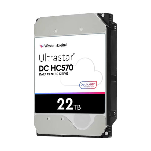 Western Digital Ultrastar DC HC570 – 22 TB 3,5" SAS HDD – 7200 U/min, 512 MB Cache