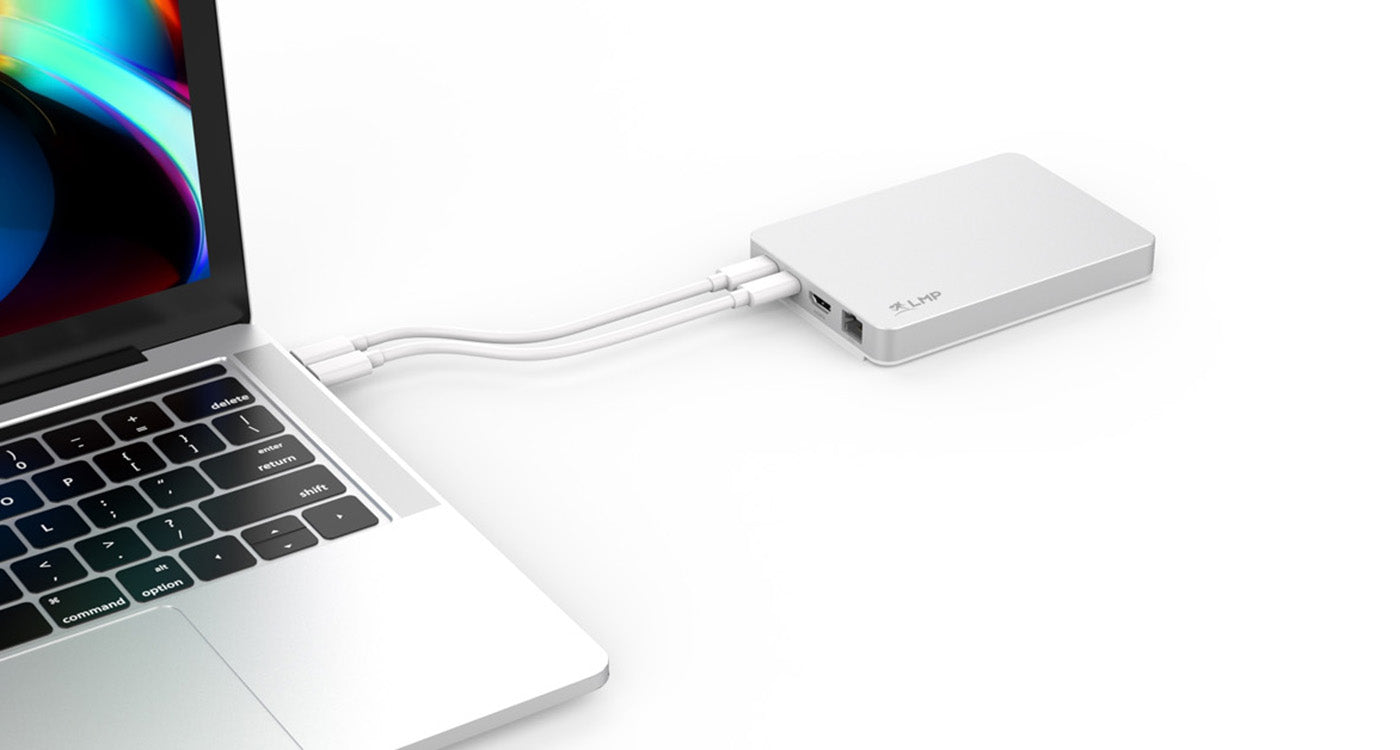 LMP 23790 Dockingstation – USB-C, 1× HDMI, 100 W PD, GbE, microSD, für Mac/iPadOS