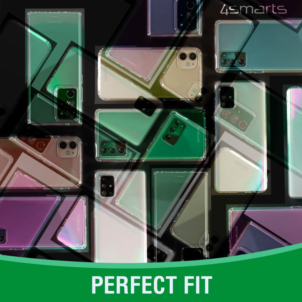 4smarts Backcover – für Apple iPhone 14 Plus, Gehärtetes Glas+TPU, Transparent