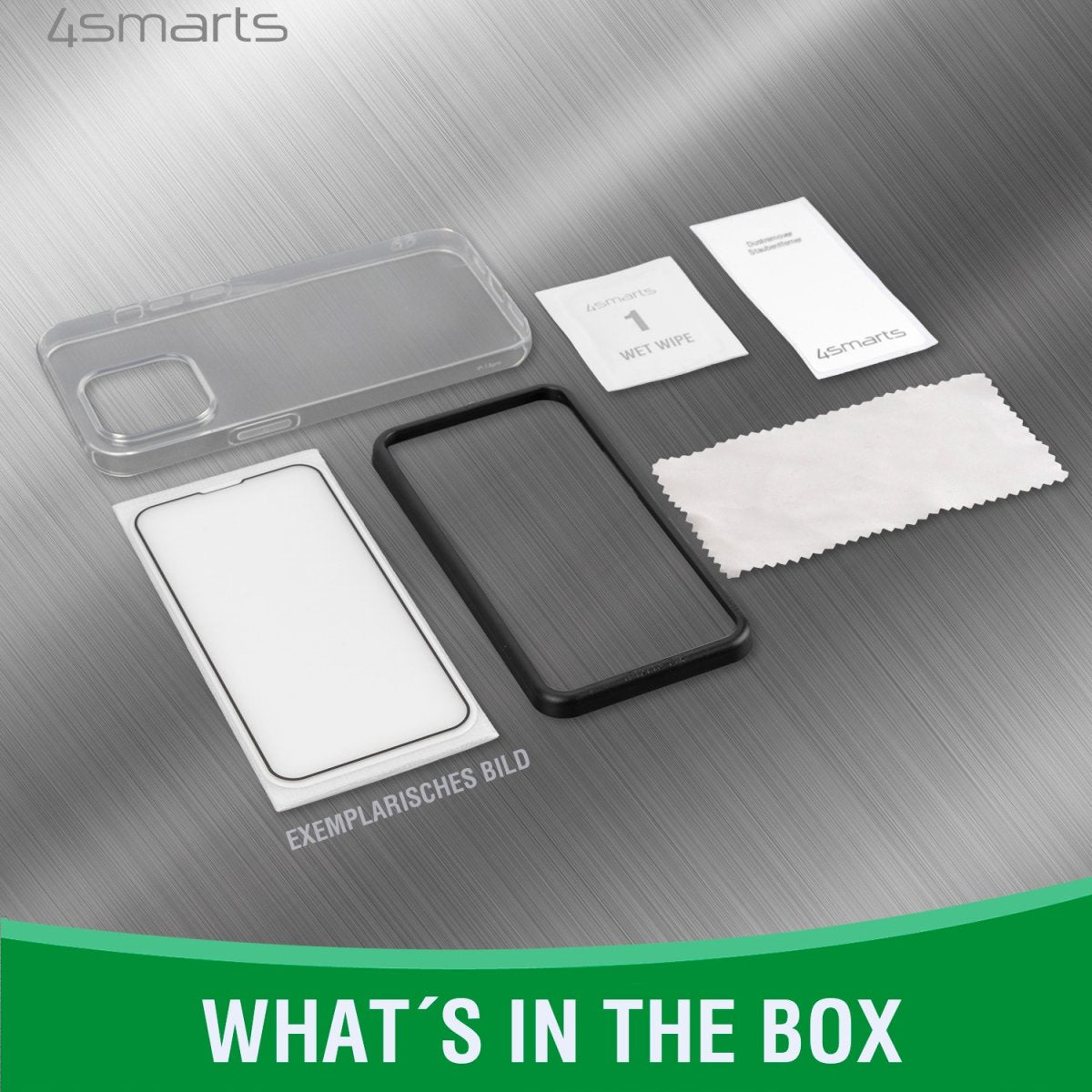 4smarts Backcover – für Apple iPhone 14 Plus, Gehärtetes Glas+TPU, Transparent