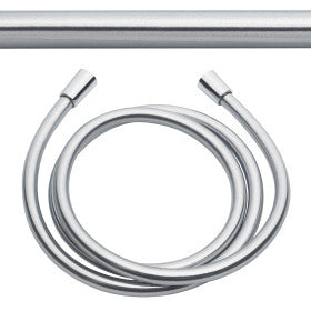 KWC Brauseschlauch 26.001.003.000 – 160 cm, Kunststoff, Chrom, für 1/2"-Anschlüsse