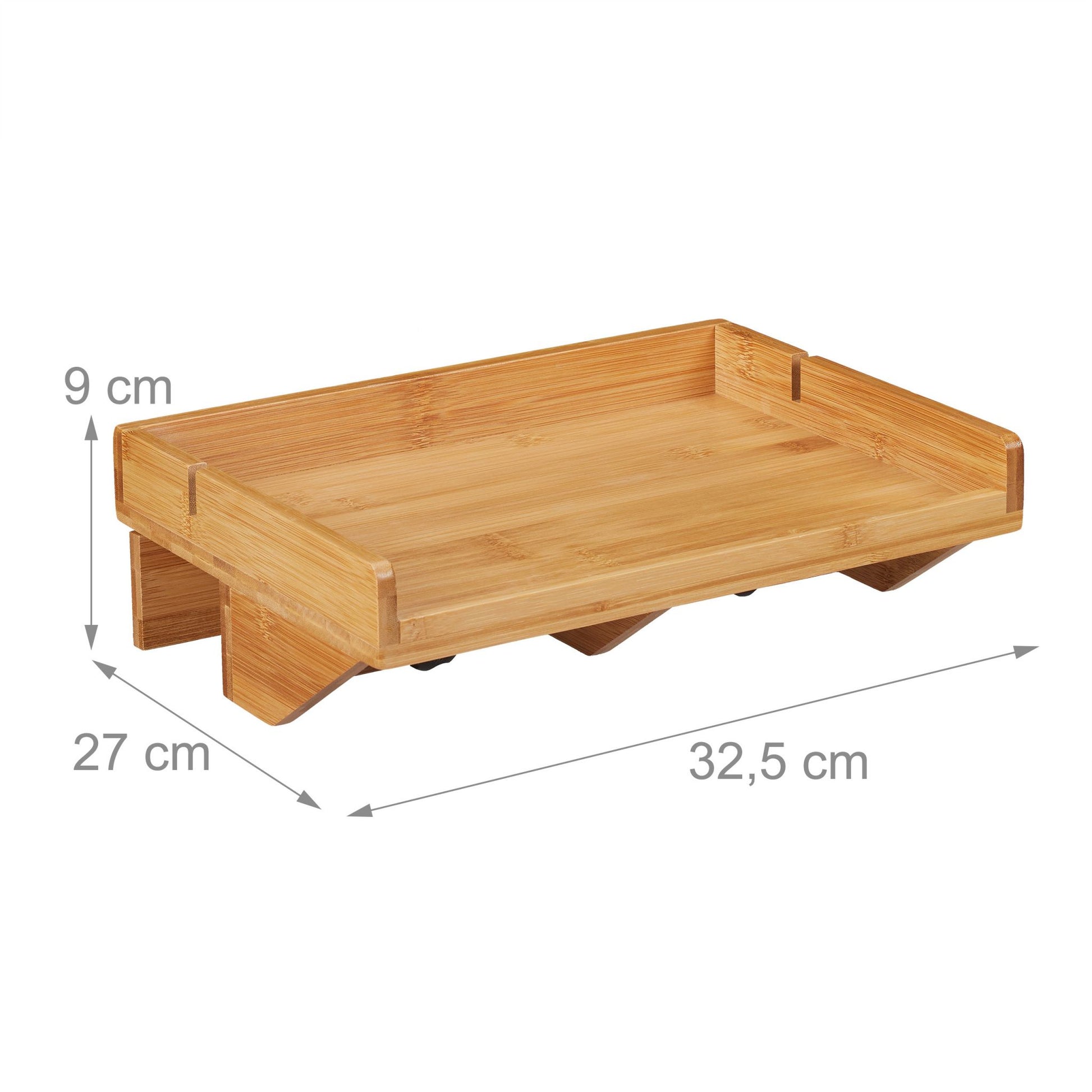 Relaxdays Ablageschale – Natur – 350 × 95 × 230 mm