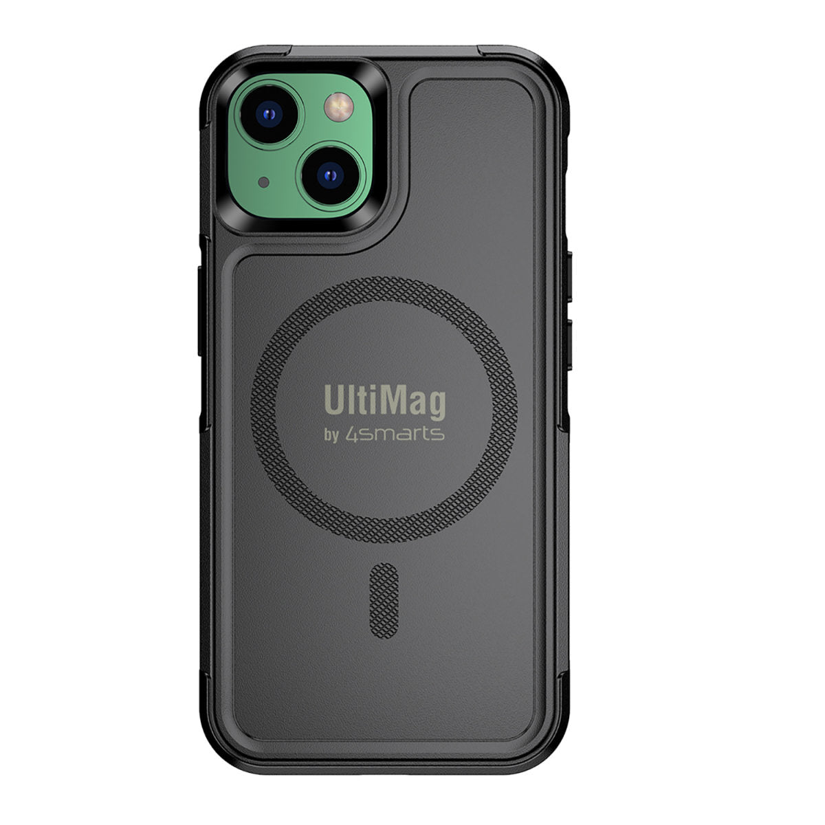4smarts Defend Ultimag – Backcover – für Apple iPhone 14 Plus – PC+TPU, Schwarz, Kabelloses Laden