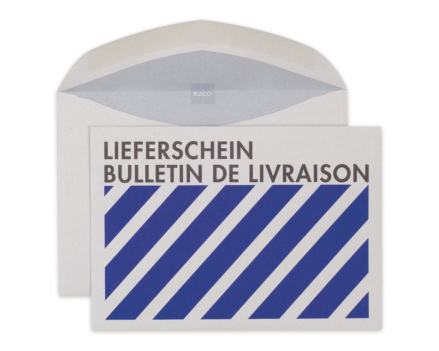 Elco Couvert C6, ohne Fenster, gummiert, blau, 80 g/m², mit Innendruck – 500 Stk.