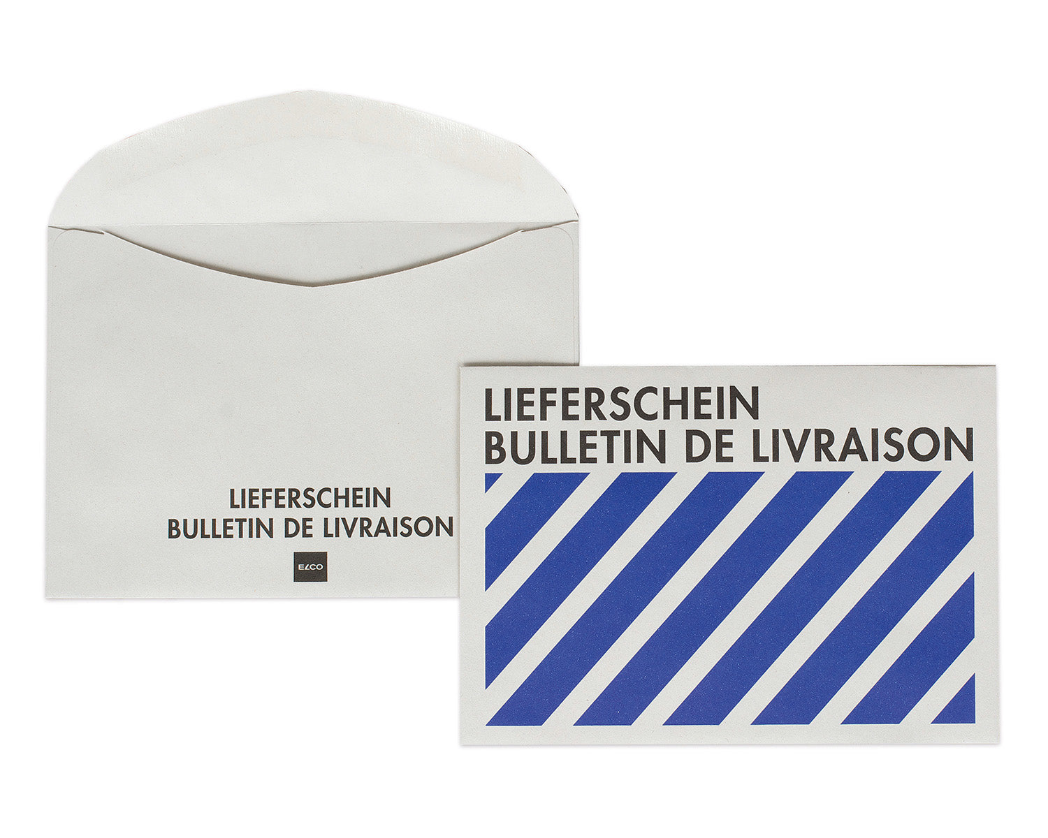 Elco Couvert C6, ohne Fenster, gummiert, blau, 80 g/m², mit Innendruck – 500 Stk.