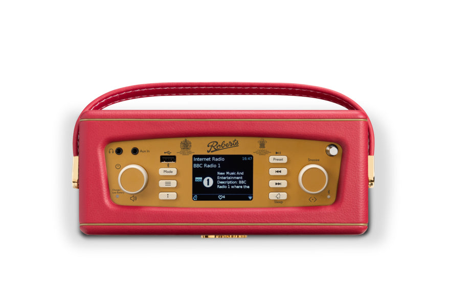Roberts Radio Roberts Revival iStream 3L – DAB-/Internetradio – Portabel – DAB+, Internetradio, Bluetooth – Rot