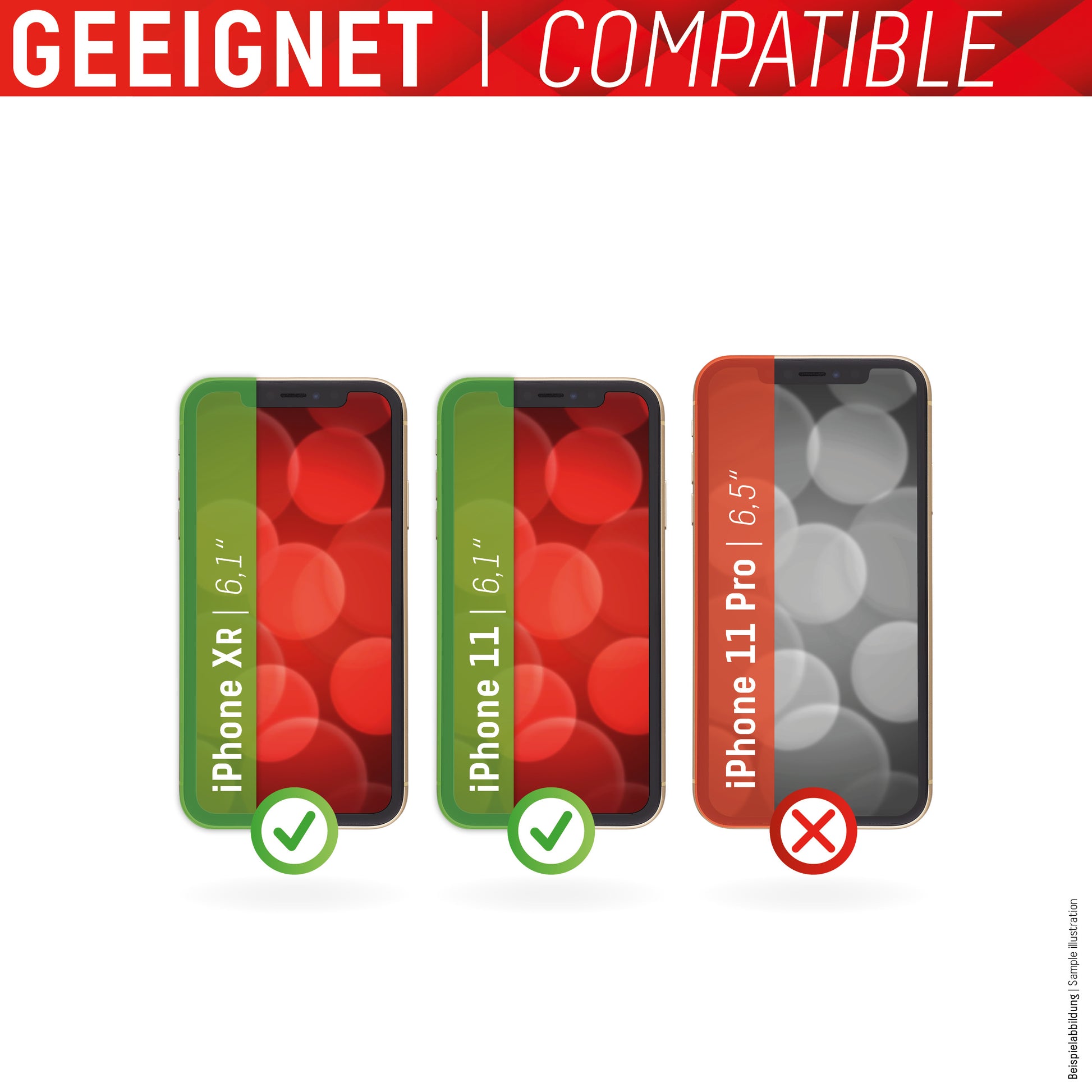 Displex Displayschutz (Panzerglas), 9H – für iPhone XR/11