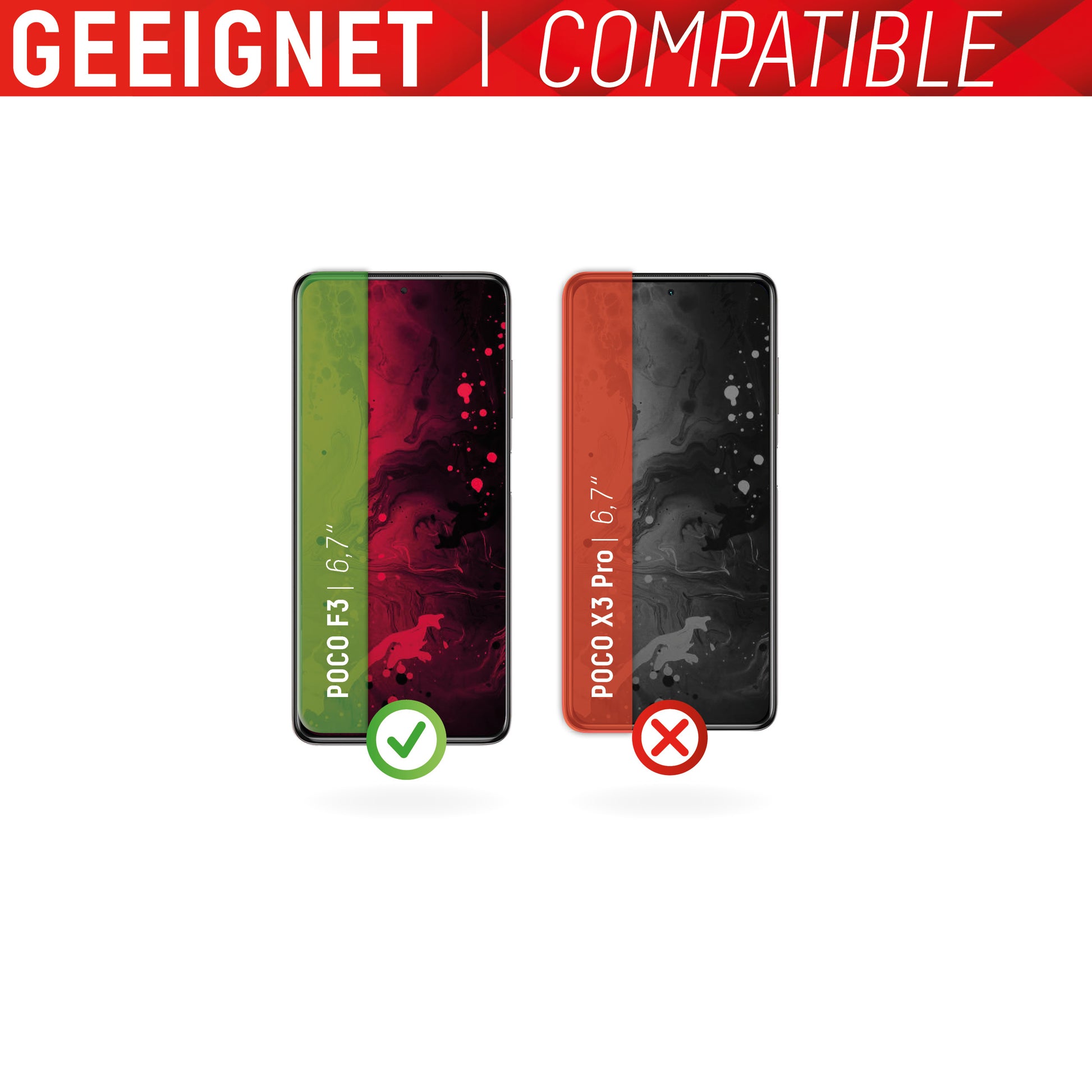 Displex Displayschutz (Panzerglas), 9H – für POCO F3