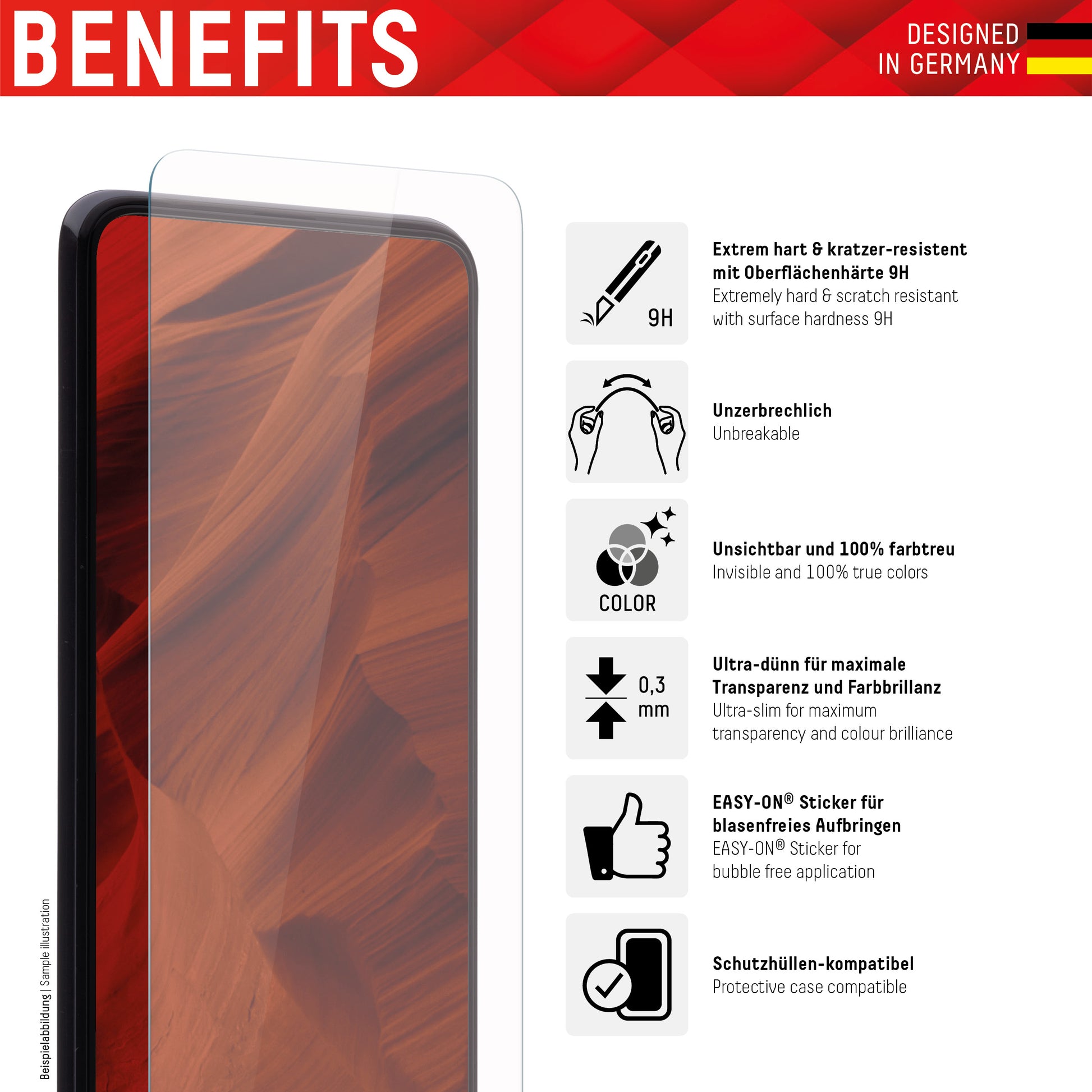 Displex Displayschutz (Panzerglas), 9H – für Nokia G50
