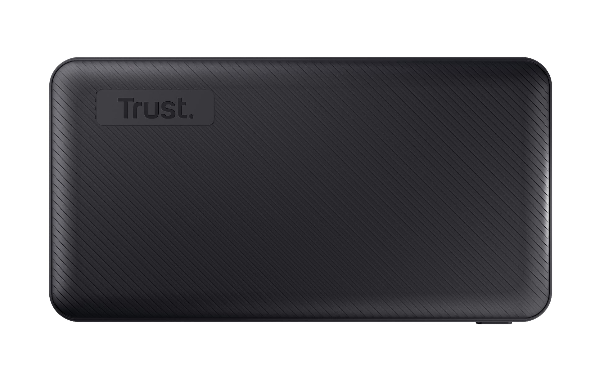 Trust Powerbank 10000 mAh, PD 15 W, 2× USB-A, 1× USB-C, für Smartphones und Tablets, Schwarz