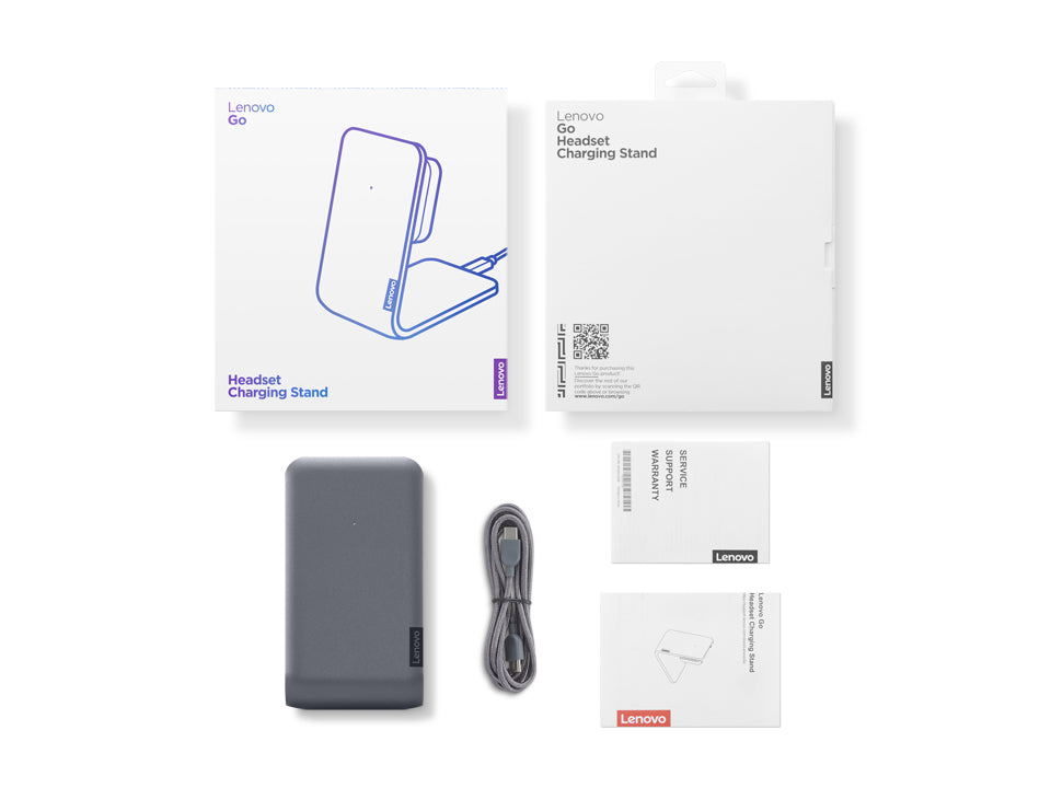 Lenovo 4XF1C99224 – Headset-Ständer – für Go Wireless ANC – USB-C, Laden per USB, 1,3 m