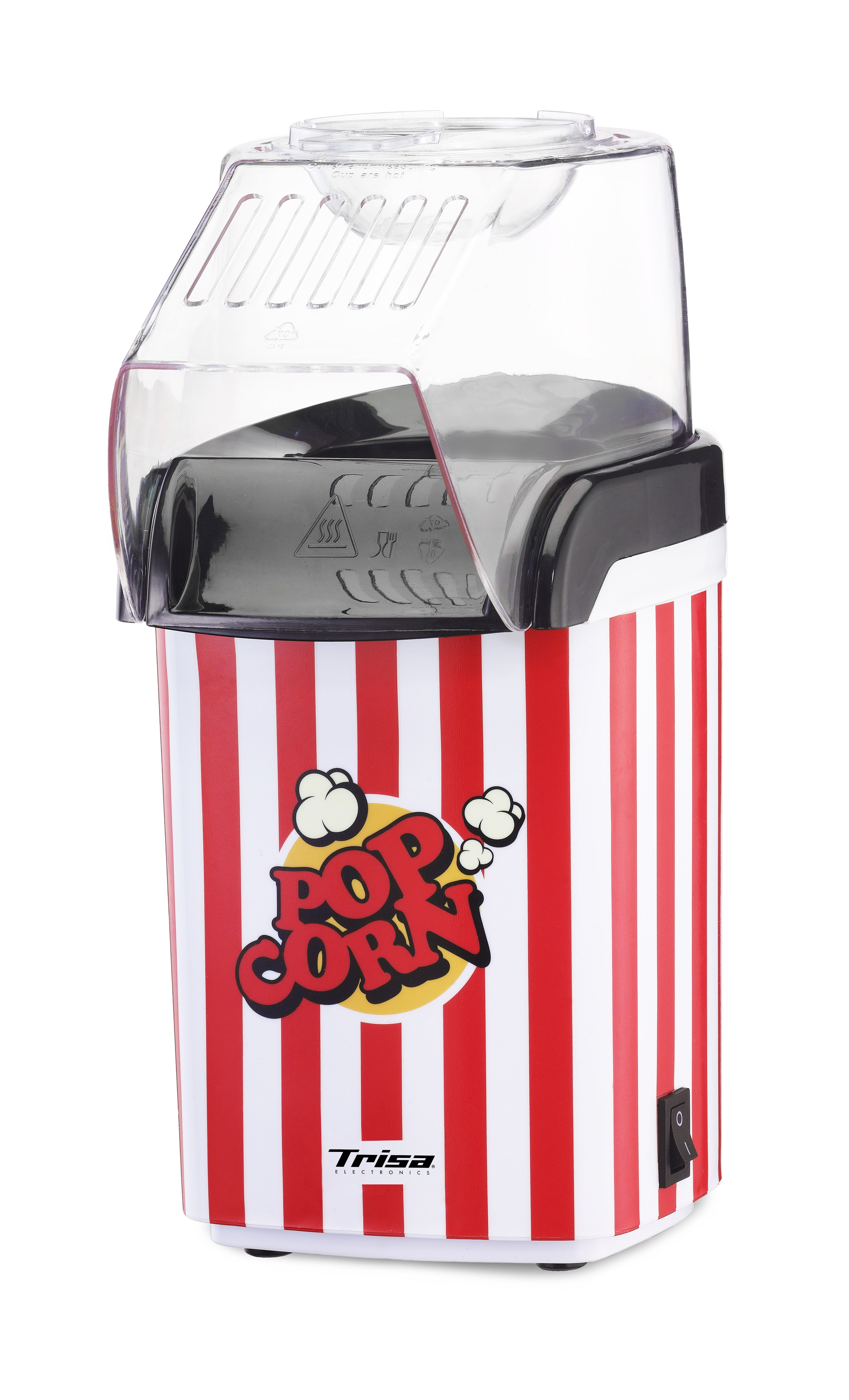 Trisa Popcornmaschine 7771.9245 – 1200 W – Rot/Weiss