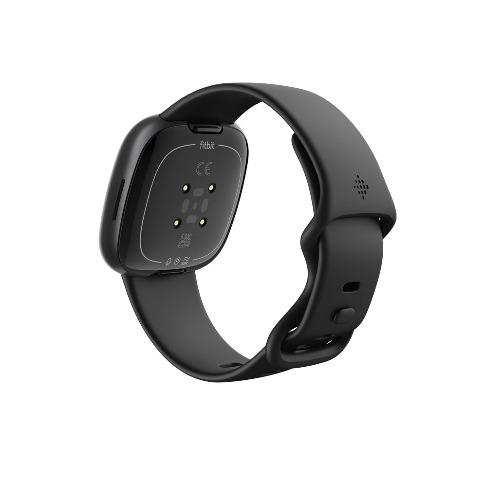 Fitbit Versa 4 – GPS-Smartwatch – 40,5 mm, GPS, Bluetooth, 50 m, Schwarz, Sportarmband