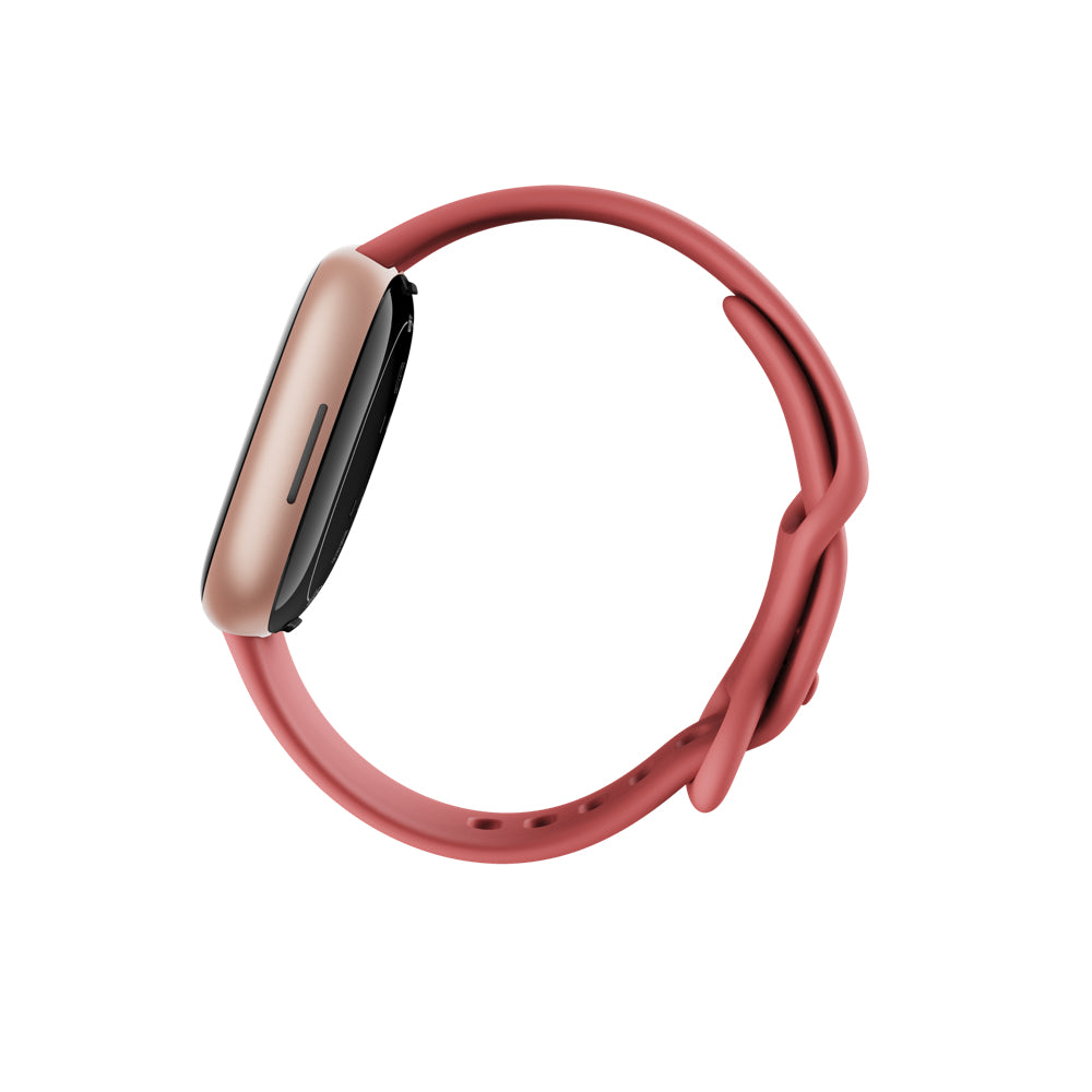 Fitbit Versa 4 – Smartwatch – 40,5 mm, GPS, Corning Gorilla Glass 3, 50 m, Sandrosa/Kupferrosé, Sportarmband