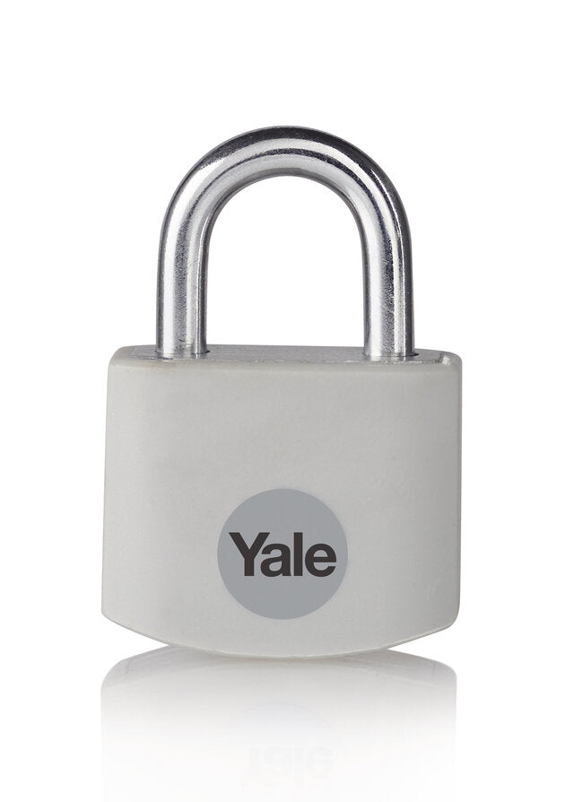 Yale YE3B Mechanisches Vorhängeschloss – Aluminium, Bügel 21×19 mm, Ø6 mm, Grau
