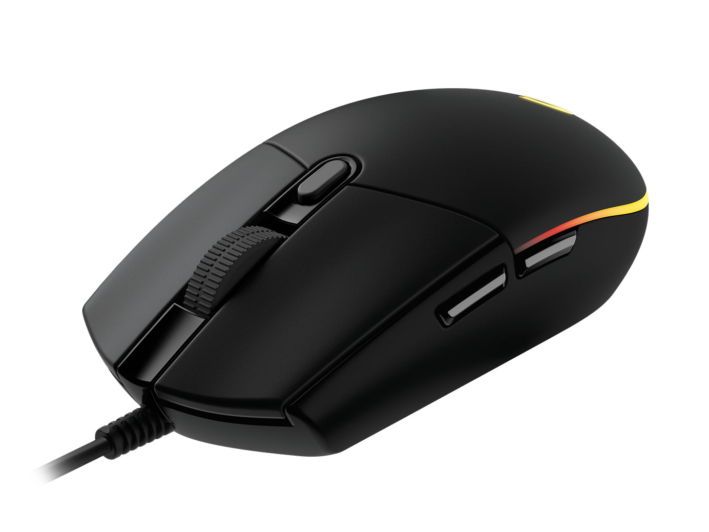 Logitech G G102 LIGHTSYNC – Gaming-Maus – Kabelgebunden (USB‑A), 8000 DPI, RGB-Beleuchtung, rechts, Schwarz