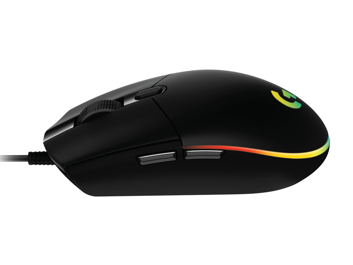 Logitech G G102 LIGHTSYNC – Gaming-Maus – Kabelgebunden (USB‑A), 8000 DPI, RGB-Beleuchtung, rechts, Schwarz