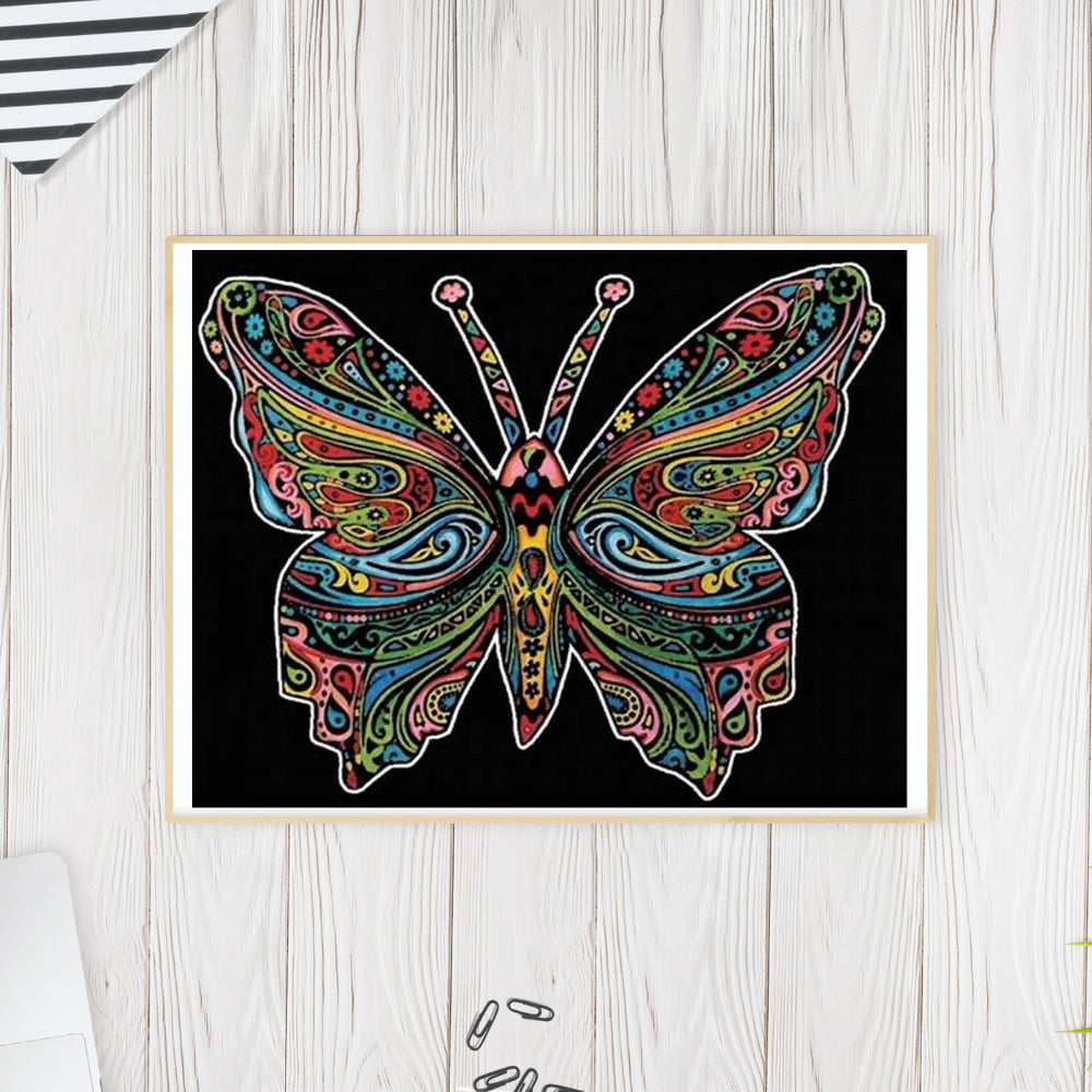 Tataruga Samtbild Malkarton, Karton, 29,7 × 21 cm, schwarz