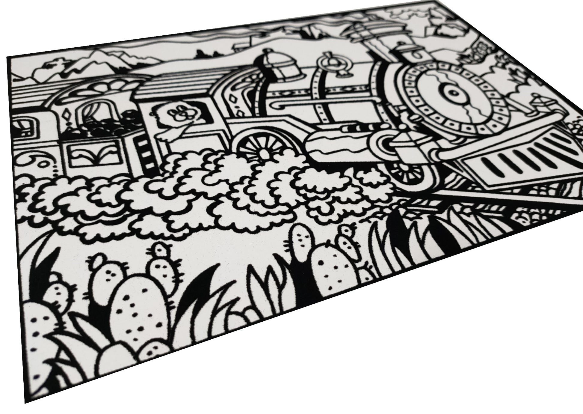 Tataruga Samtbild Malkarton, Karton, 29,7 × 21 cm, grau